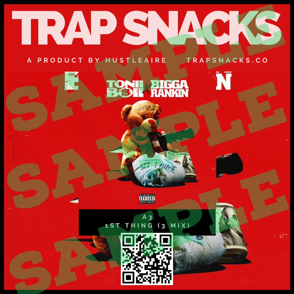 A3 - 1st Thing (3 Mix) Trap Snacks Label Sample